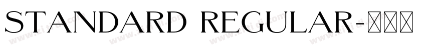 Standard Regular字体转换